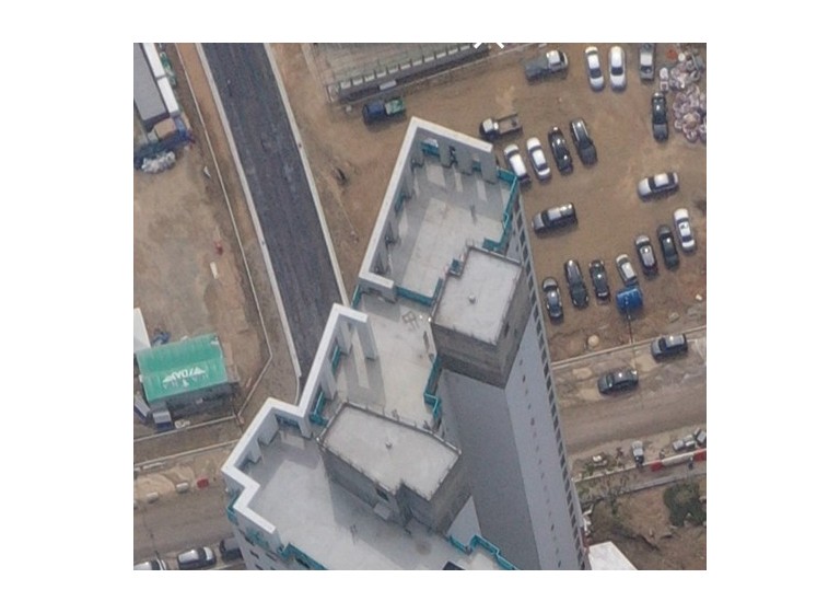 a sculpture of an apartment rooftop